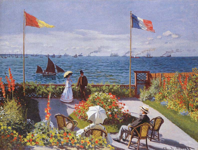 Claude Monet Jardin a Sainte Adresse